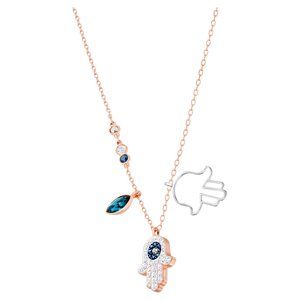 Swarovski Rose Gold Hamsa Hand Necklace